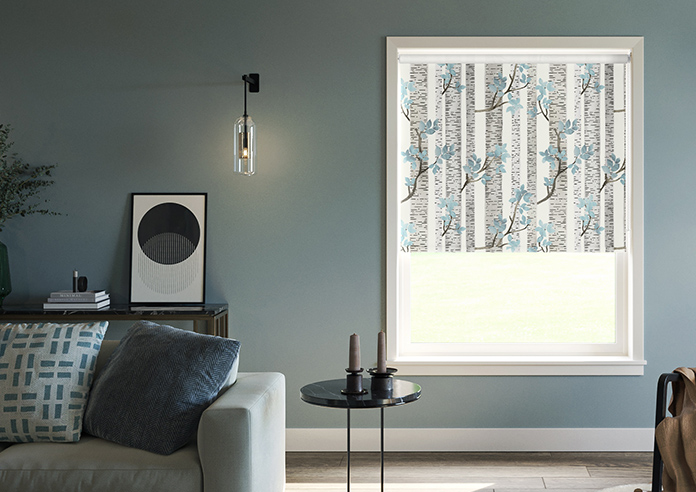 Birch Tree, Sky Blue - Roller Blind - Image 3